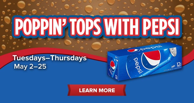 Poppin' Tops With Pepsi